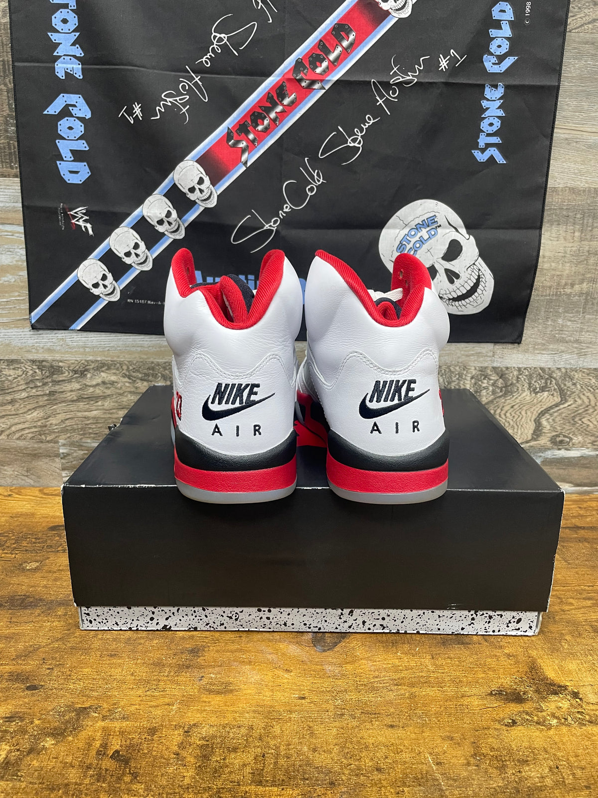 12 - Air Jordan 5 Retro Fire Red (Black Tongue)