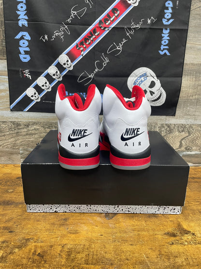 12 - Air Jordan 5 Retro Fire Red (Black Tongue)