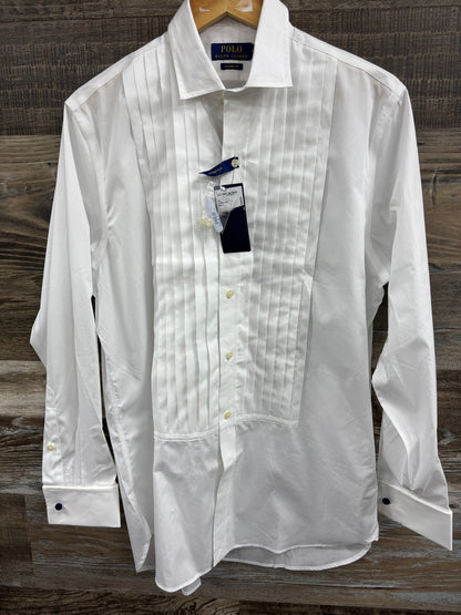 M- Polo by Ralph Lauren tuxedo pleated shirt