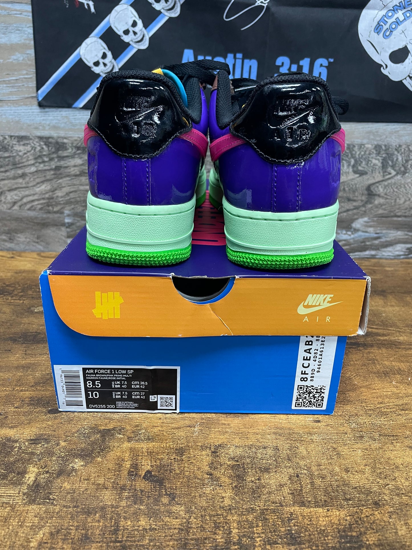 8.5 - Air Force 1 UNFTD Pink Prime