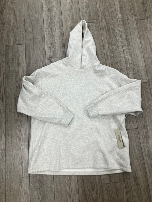 Essentials Heather Oatmeal Hoodie Size Medium