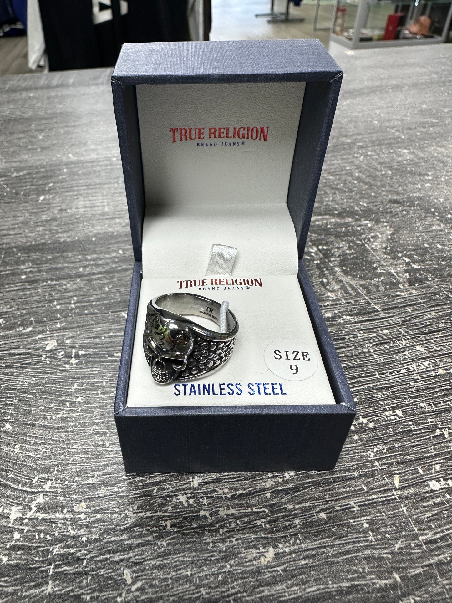 True religion Skull Ring Size 9