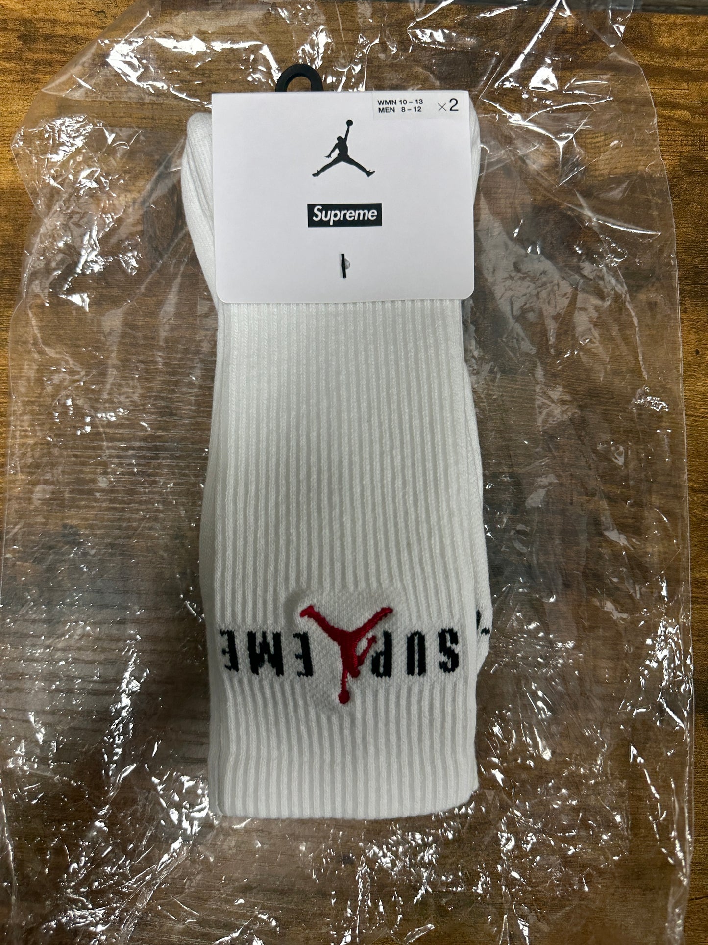 Supreme Jordan White Socks New