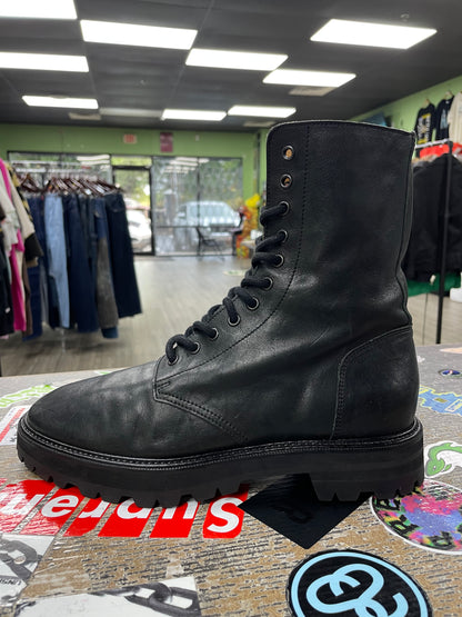 42/9 - Maison Margiela Black Army Lace Up Boots