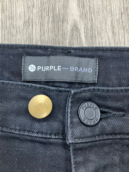 34 - Purple Brand Black Skinny Jeans