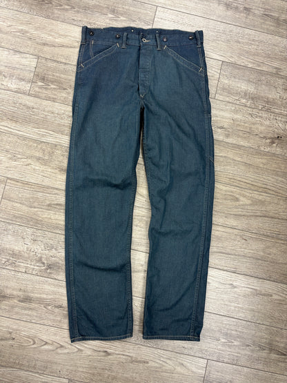 33x32 RRL buckleback denim carpenter pants