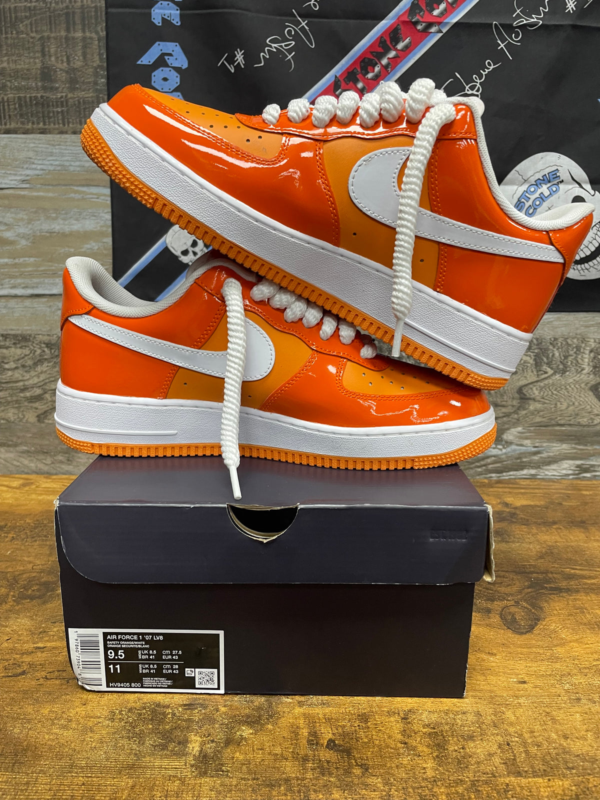 9.5 - Nike Air Force 1 ‘07 Orange’