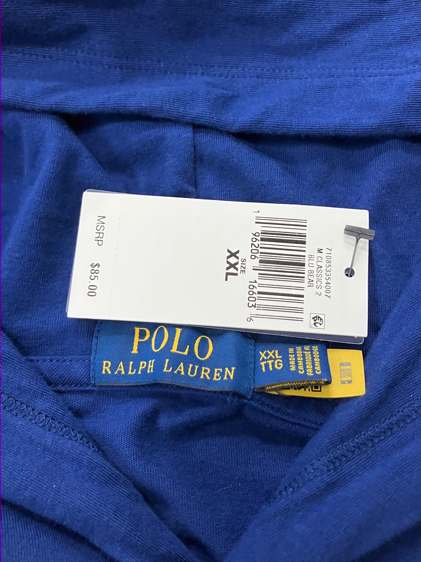 Polo bear Hoodie Shirt Size 2XL