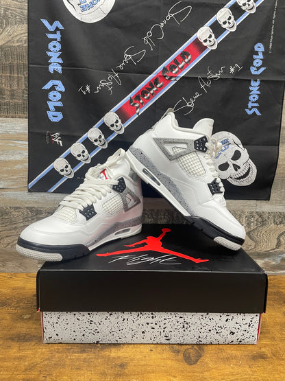 8.5 - Air Jordan 4 Retro White Cement