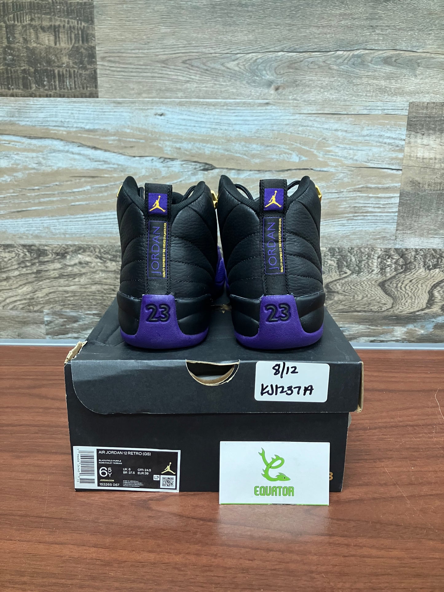 Jordan 12 Field Purple GS Size 6.5Y