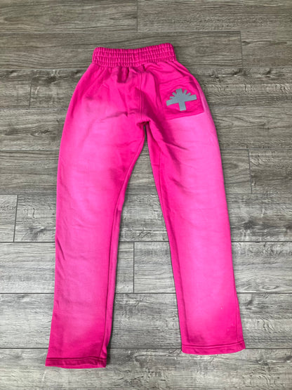 Vertebrae Sweatpants Pink Size Large