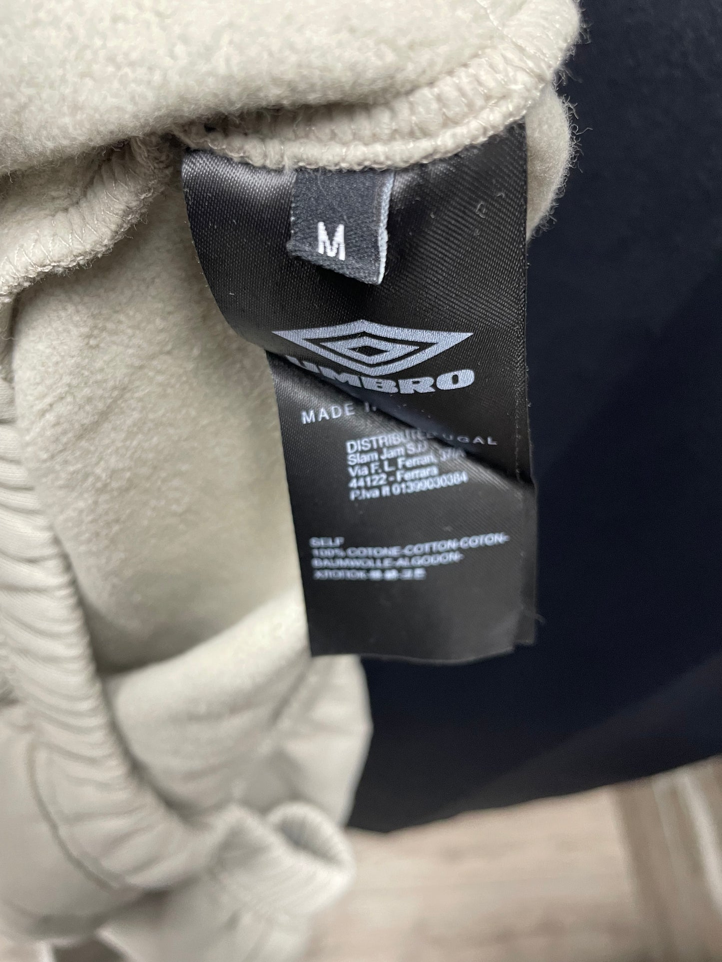 Umbro x Slamjam Logo Mask Hoodie Taupe M