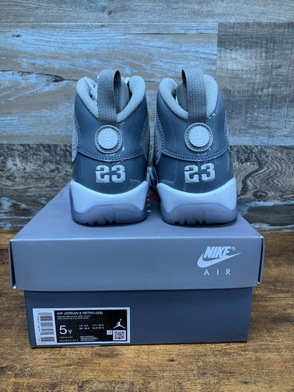 Jordan 9 Cool Grey Size 5y