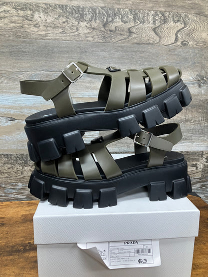 Prada Monolith Cage Sandal Size 44/11