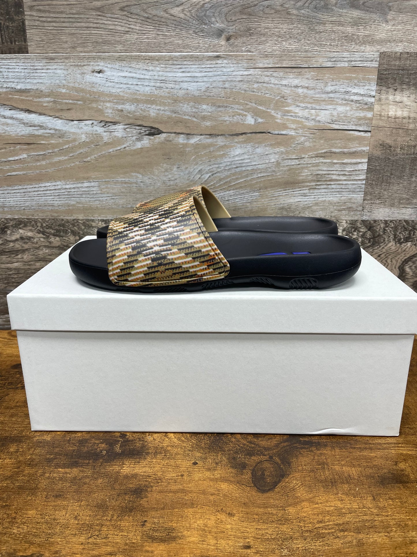 Burberry Check Dive Slides 7