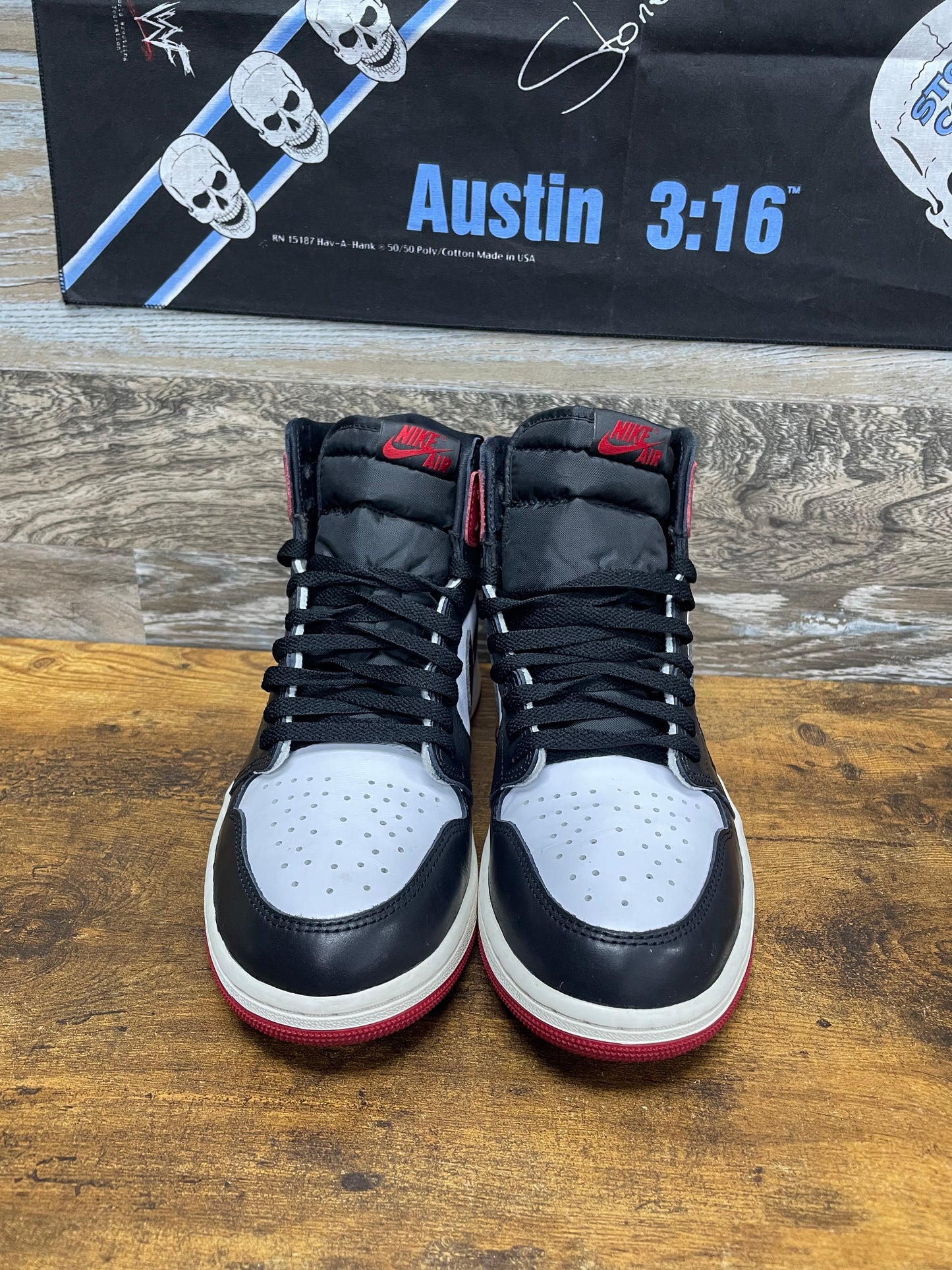 10 - Nike Air Jordan 1 Retro High OG "Black Toe Reimagined" sneaker