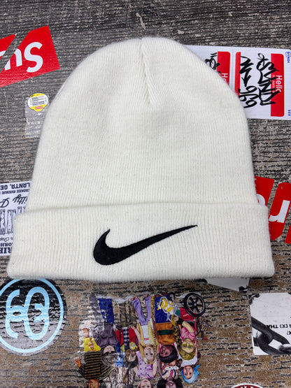 Nike stussy white beanie
