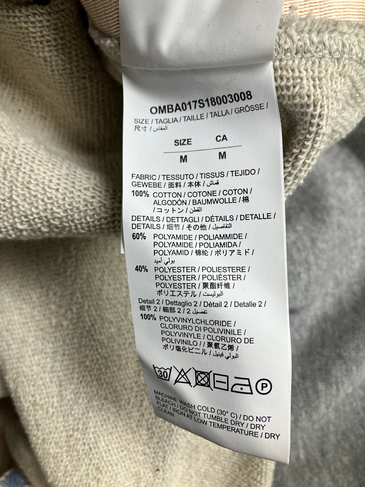 Off White Checkered Crewneck Size Medium