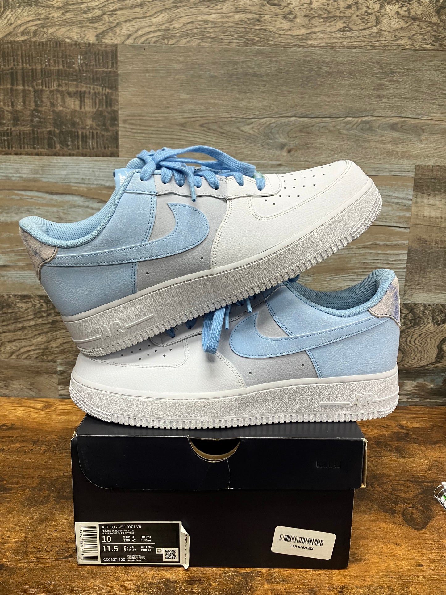 Air Force 1 Psychic Blue Size 10