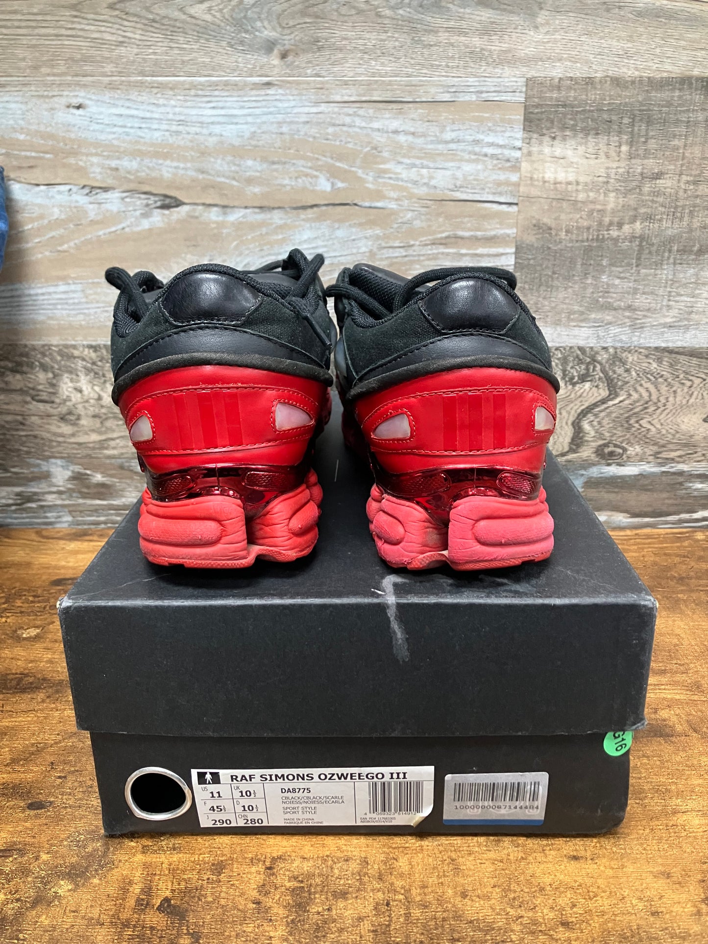 Adidas RAF Simons Ozweego 3 Scarlet Size 11