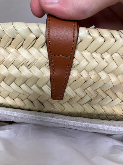 Celine Classic Panier in Palm Leaves Bag
