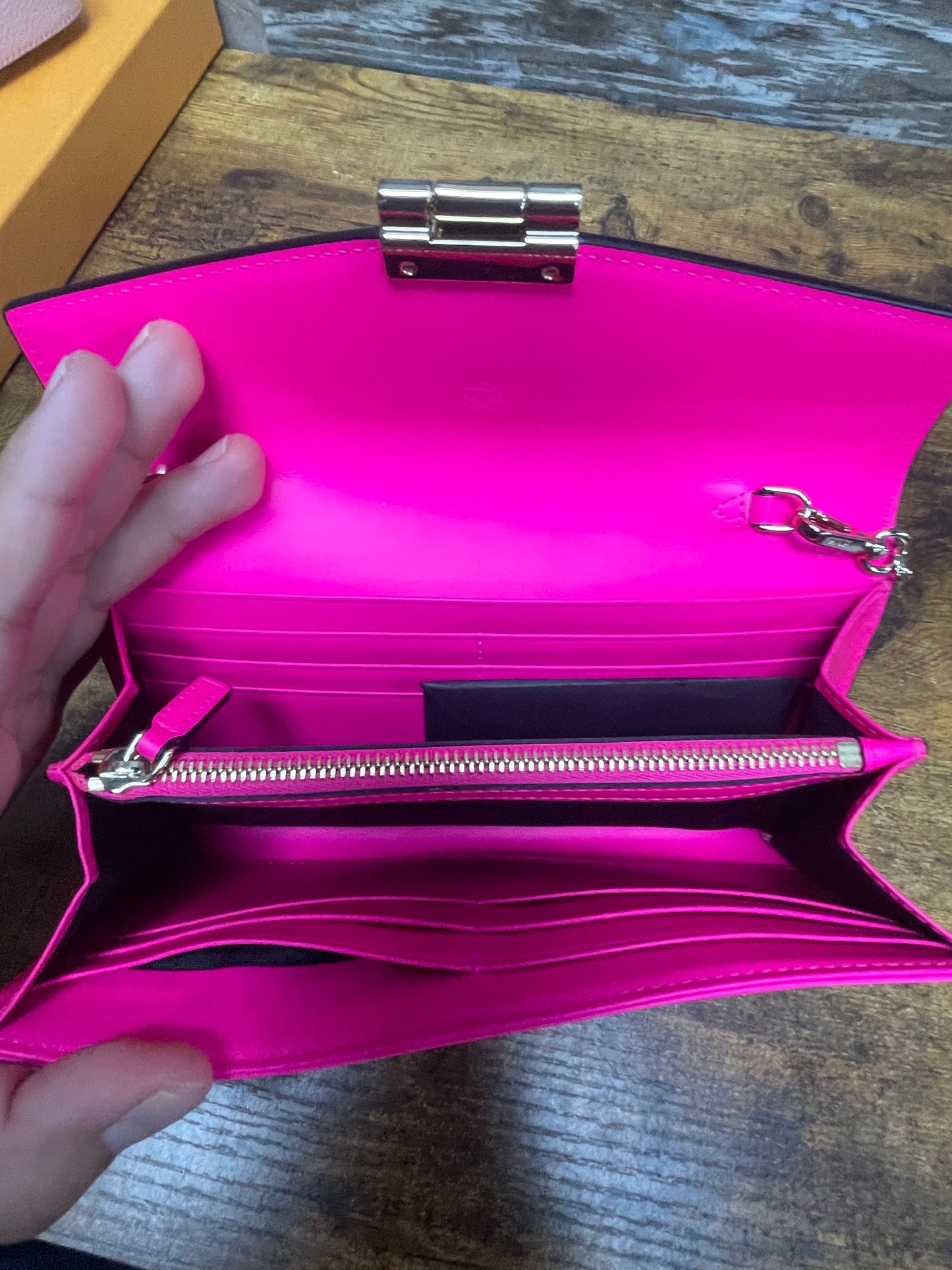OS - MCM patent leather colorblock Patricia
