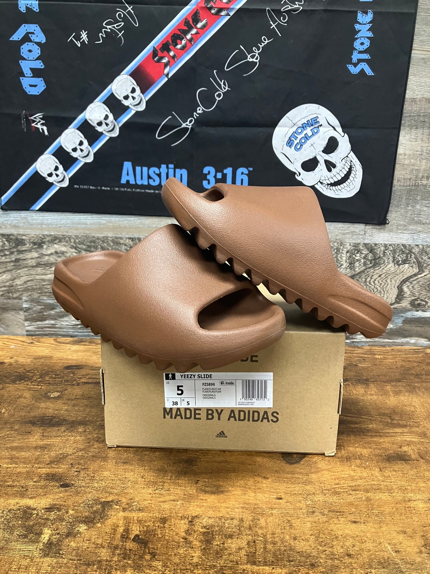 5 - Adidas Yeezy Slides “ Flax “