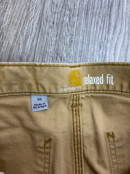 Carhartt tan shorts 30