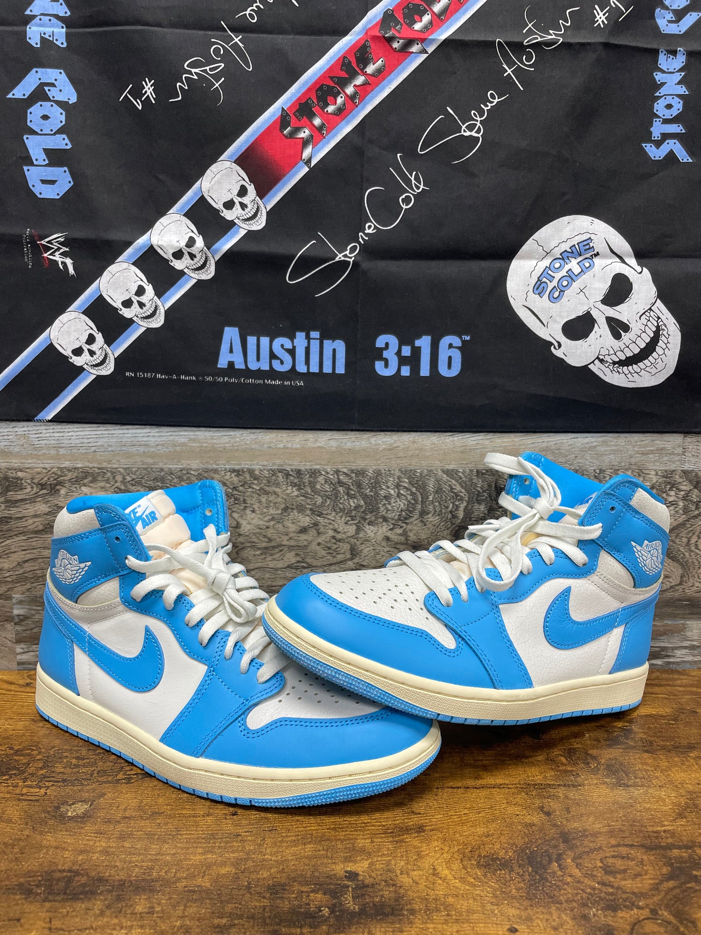 Nike Air Jordan 1 Retro High OG Mens UNC Reimagined Blue White 9.5