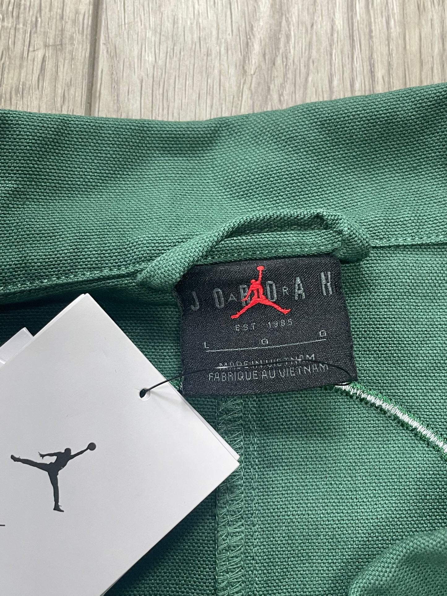 L - Nina Chanel Abney X Jordan Jacket Green