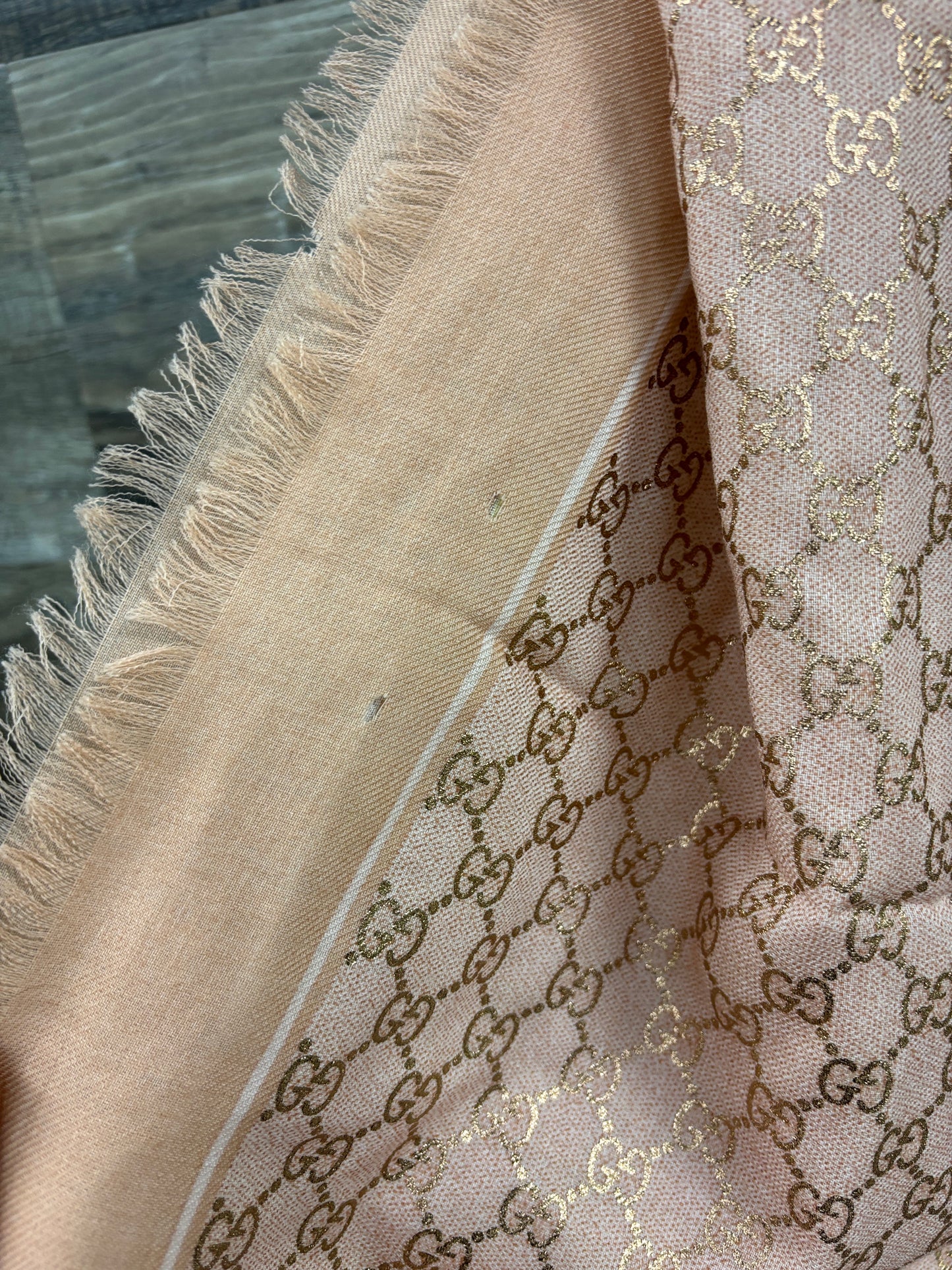 Gucci giant pink scarf