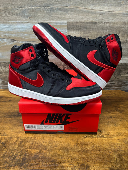 Jordan 1 high satin bred Size 12w (10.5M)