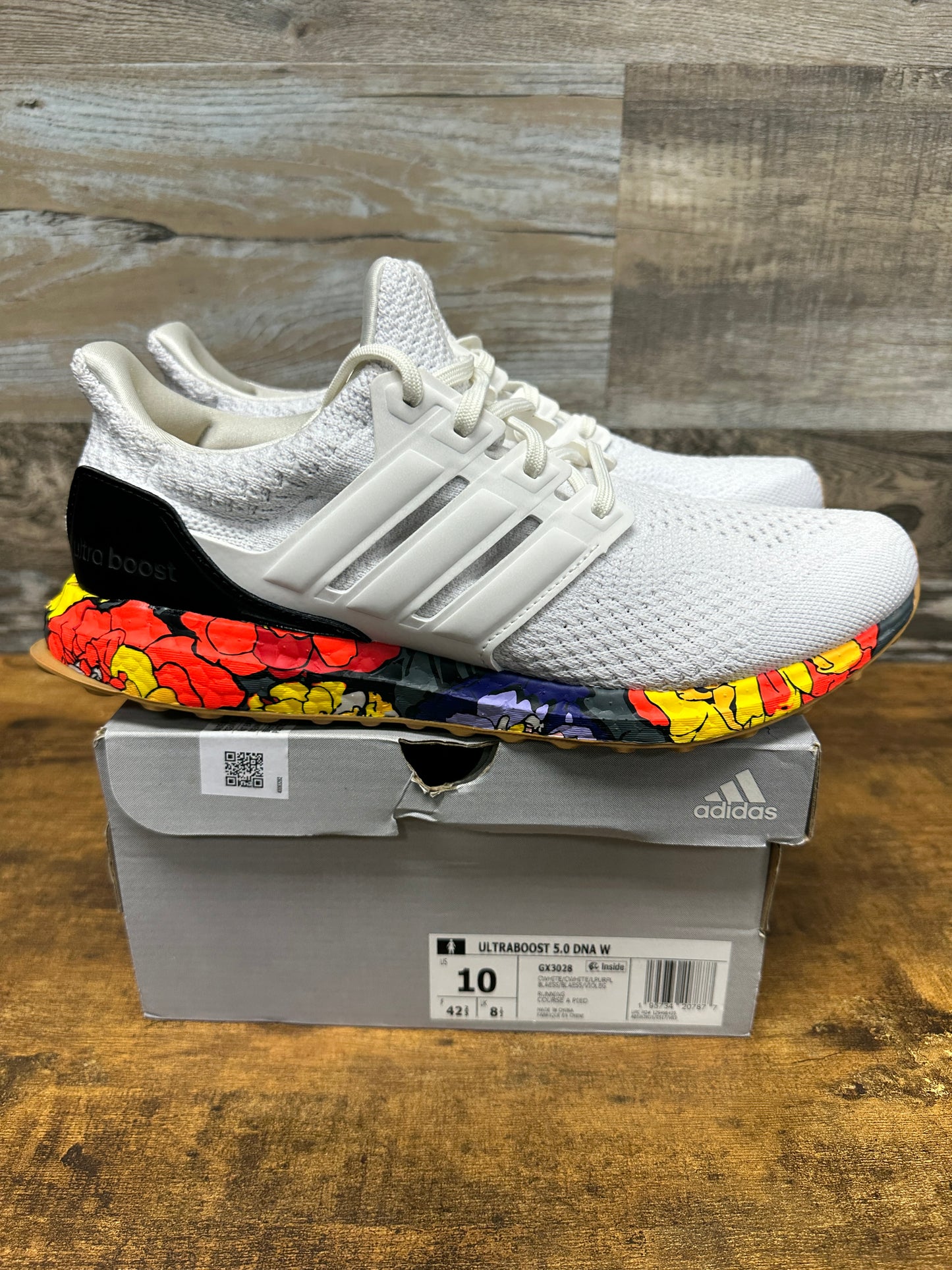 Adidas Ultraboost White Floral Size 10W New