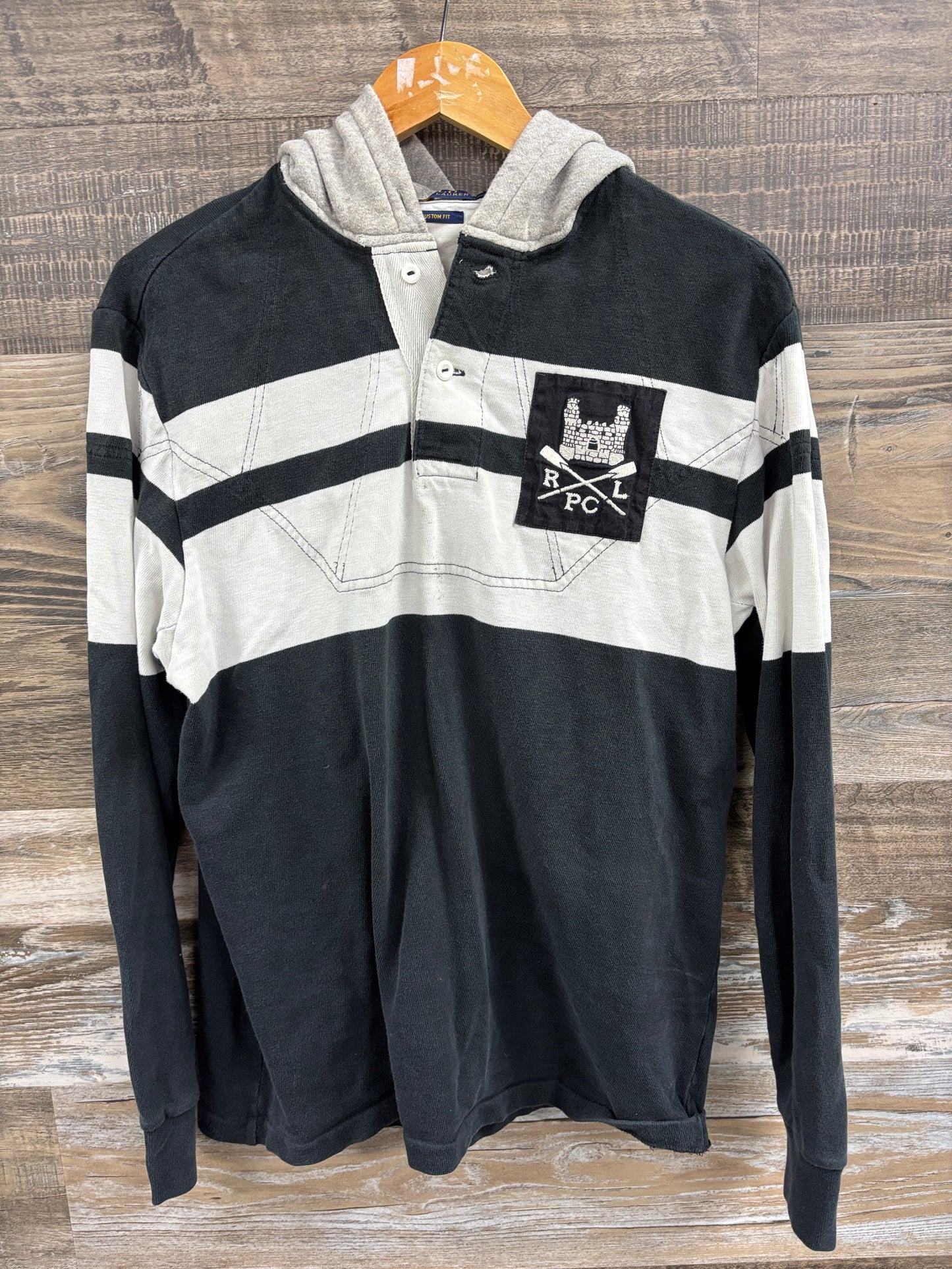 M- Polo RLPC Hooded Rugby Shirt