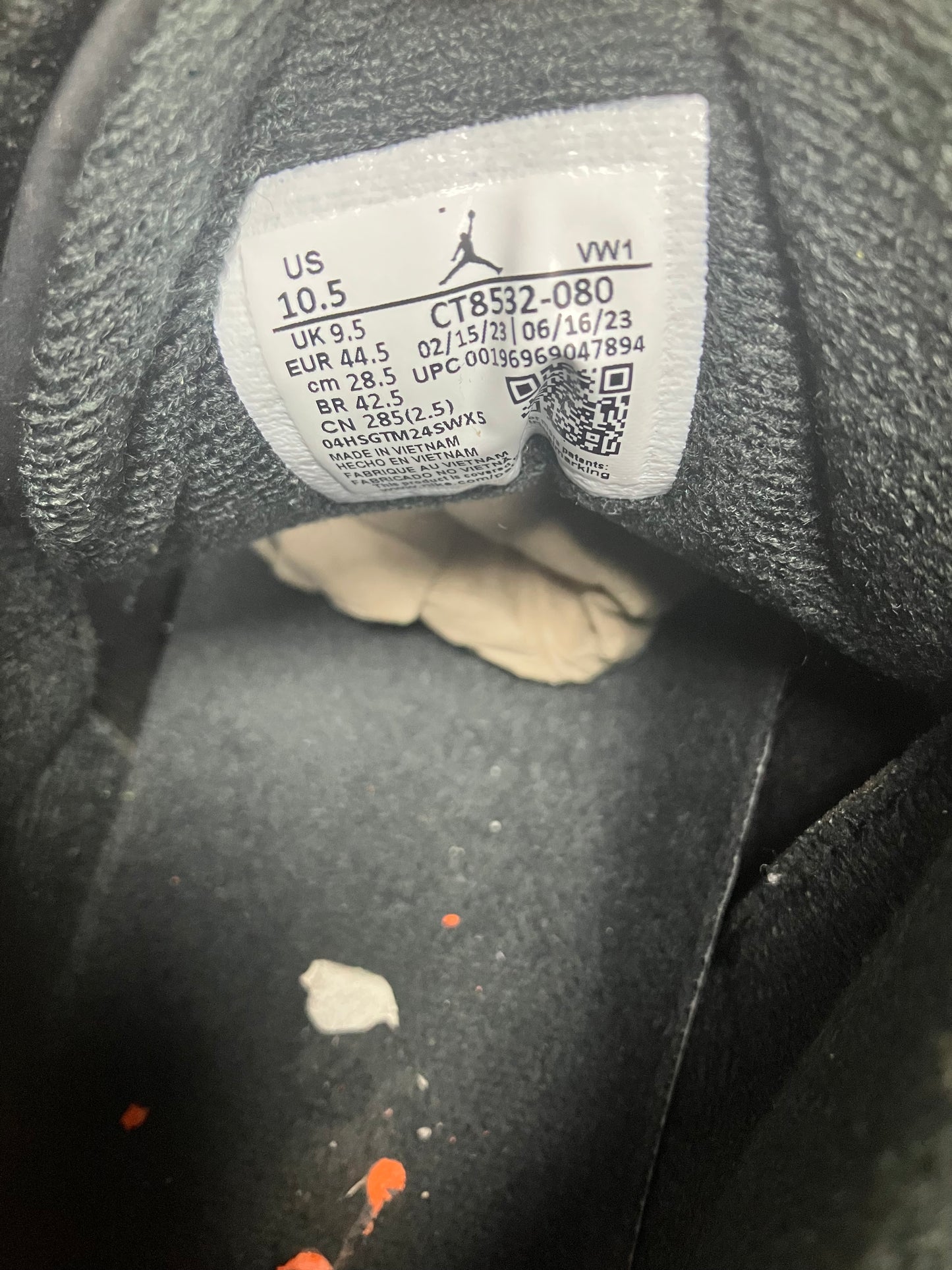 Nike Air Jordan 3 Retro Fear 10.5