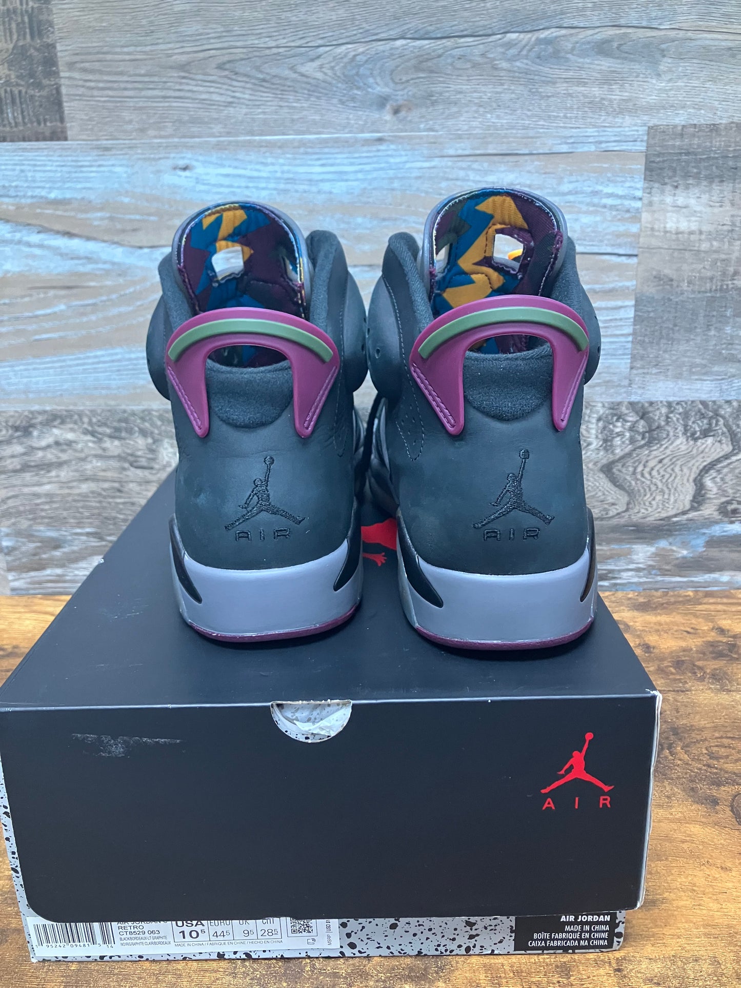 Jordan 6 Bordeaux Size 10.5