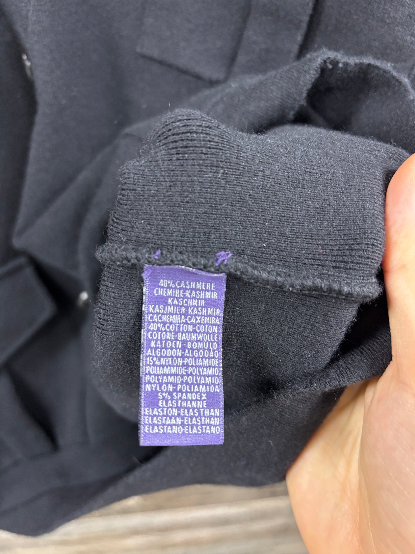 L - Ralph Lauren Purple Label Pocket cashmere cardigan