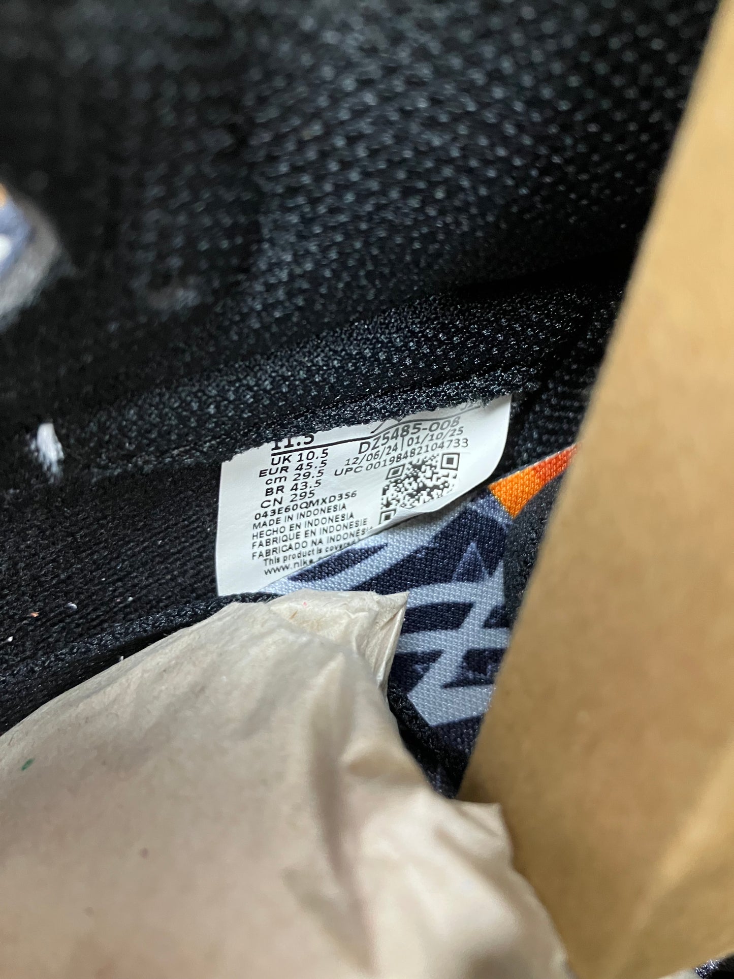 Jordan 1 High Shattered Backboard 2025 Size 11.5