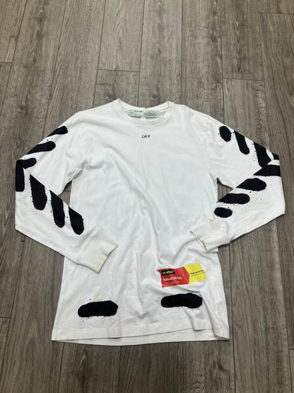 Off White Scotch Long Sleeve Size Medium