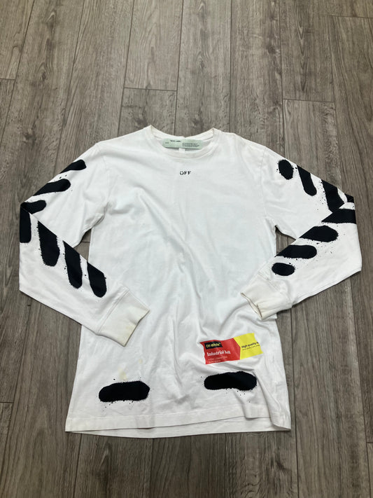 Off White Scotch Long Sleeve Size Medium