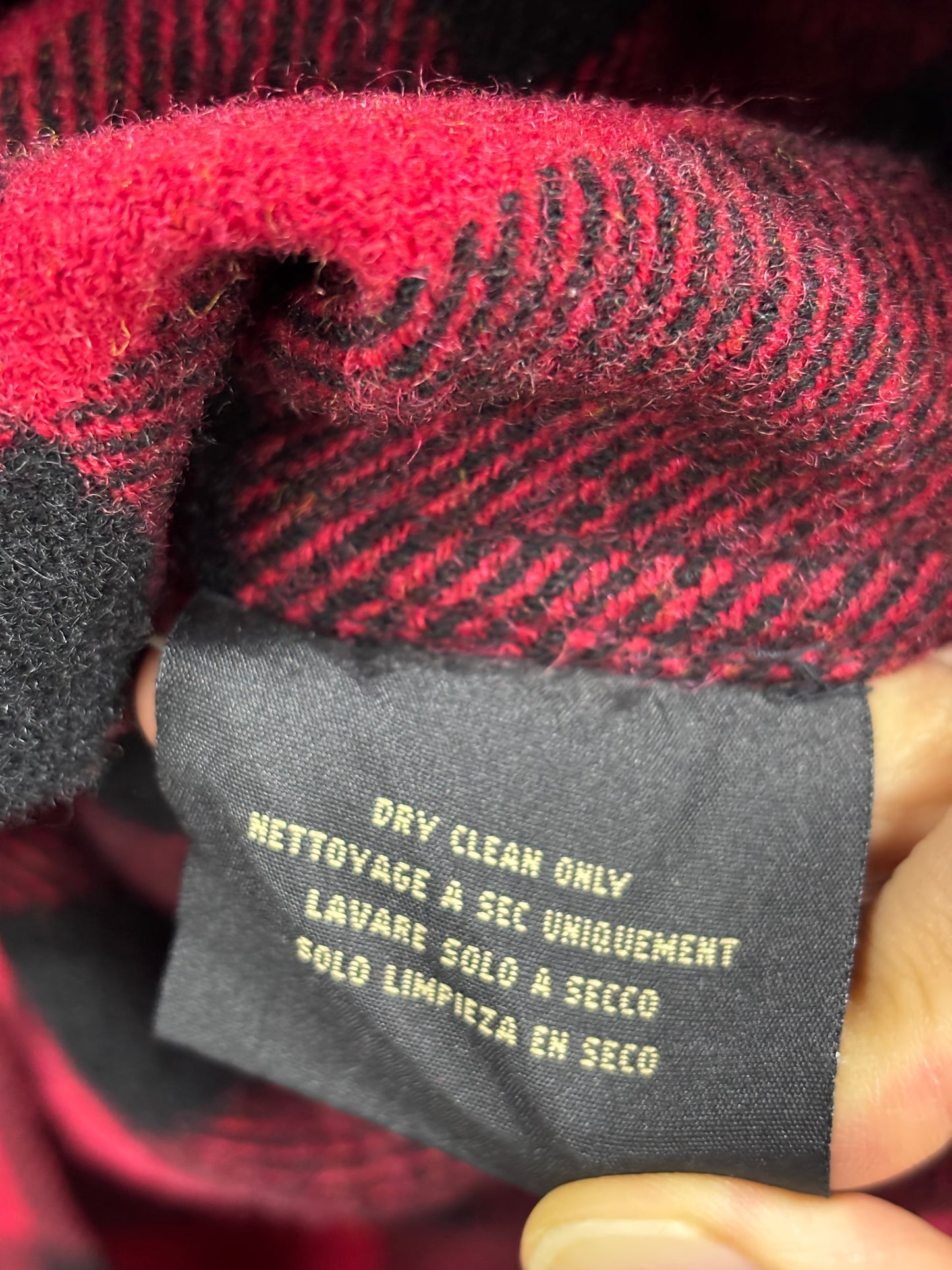 RRL plaid hunting jacket USA flag Large