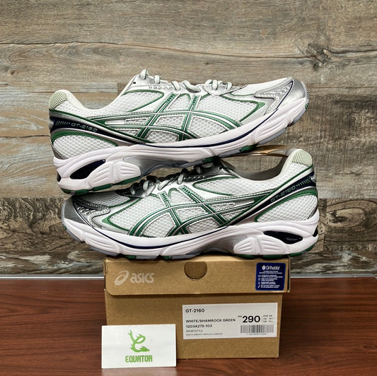 ASICS GT-2160 White Shamrock Green Size 11.5