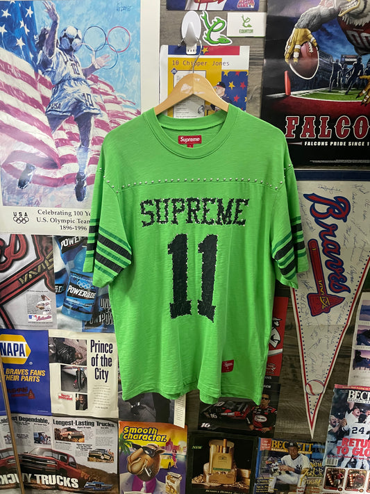 L - Supreme Studded S/S Football Top