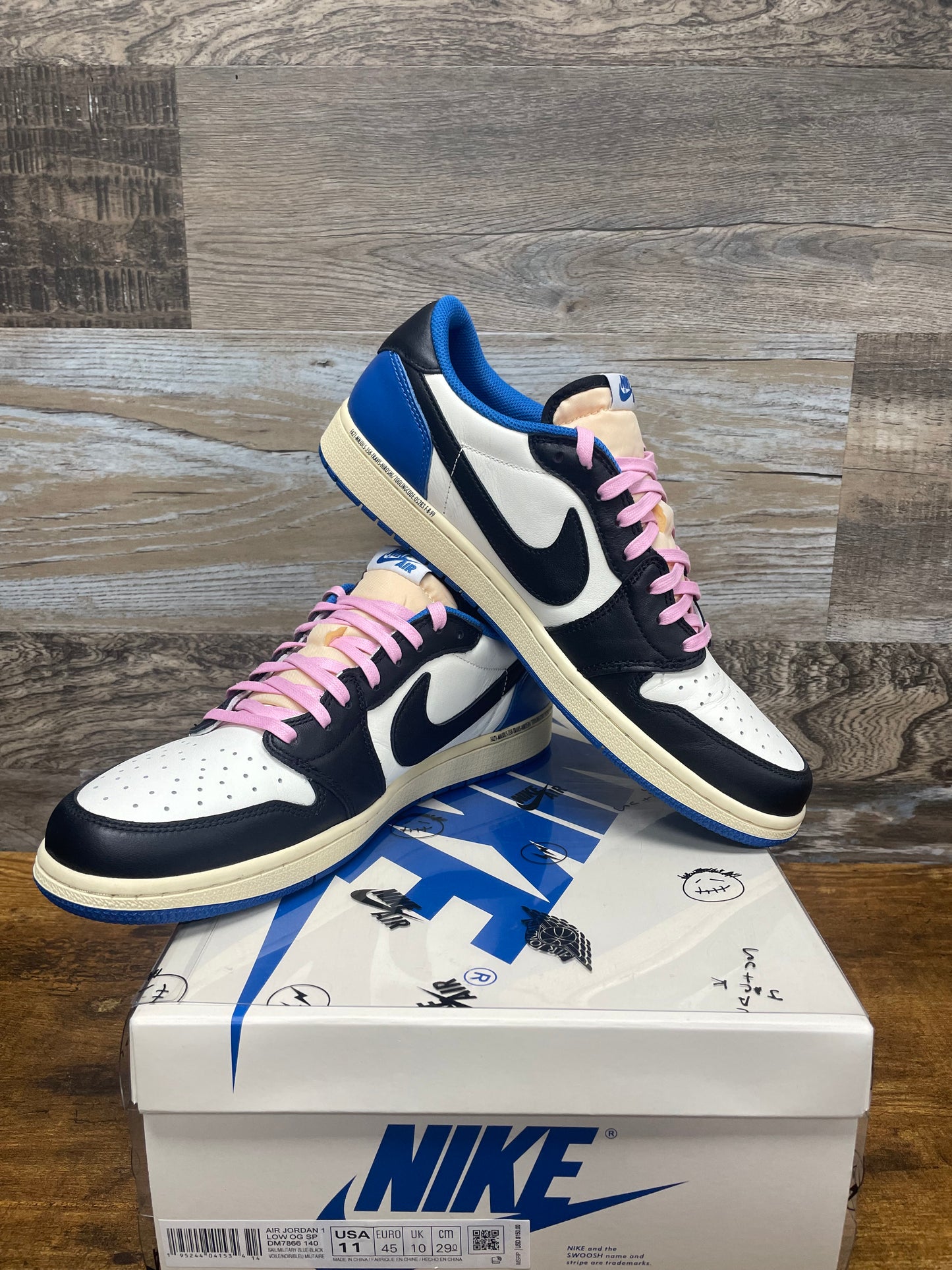 11 - Travis Scott x Fragment Design x Air Jordan 1 Low OG SP "Sail Military Blue"