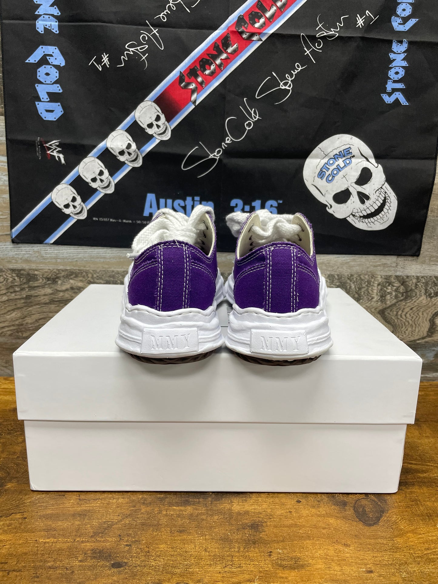 Maison Mihara Yasuhiro Hank OG Sole Canvas Low Purple 40/8