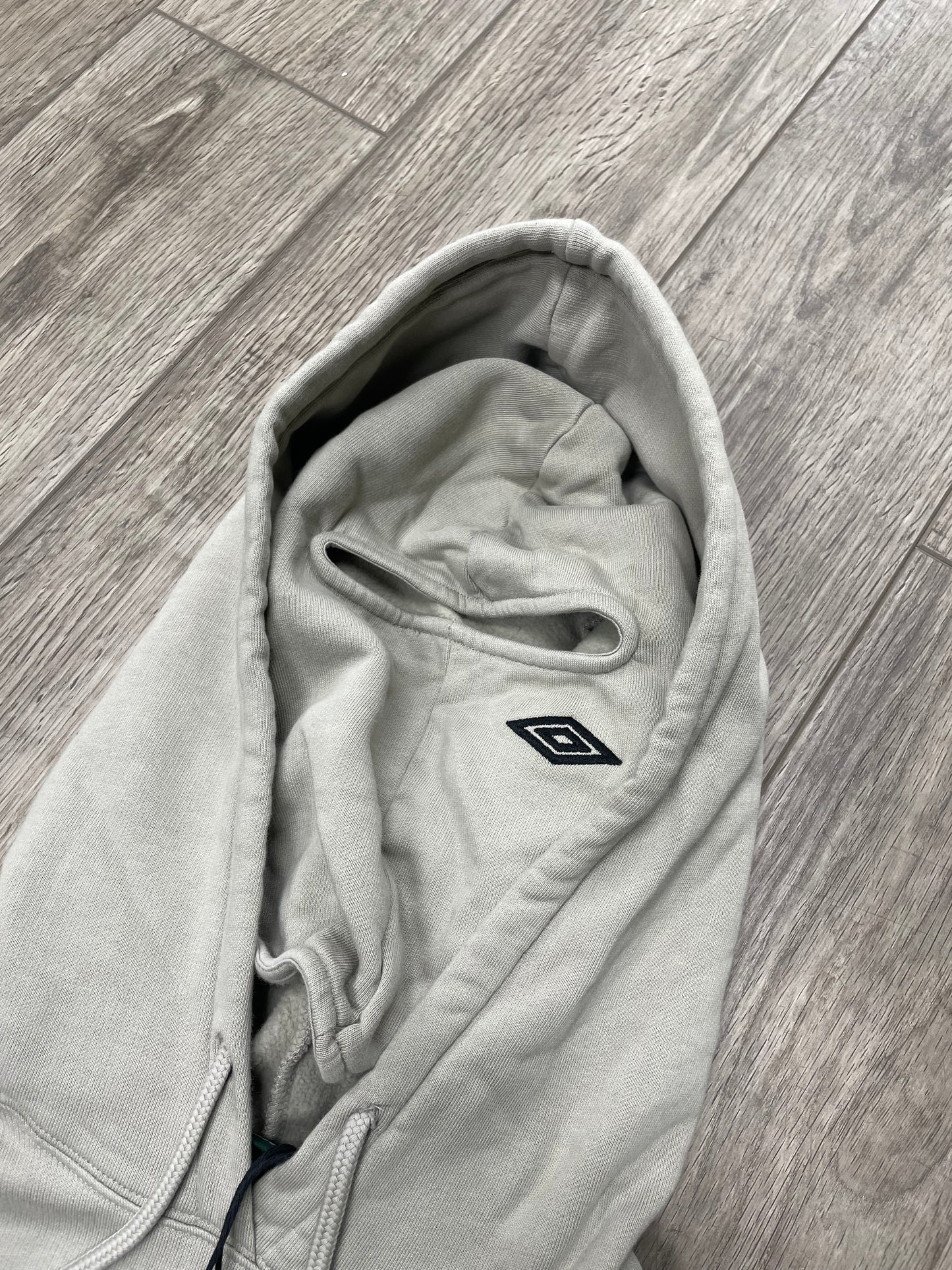 Umbro x Slamjam Logo Mask Hoodie Taupe M