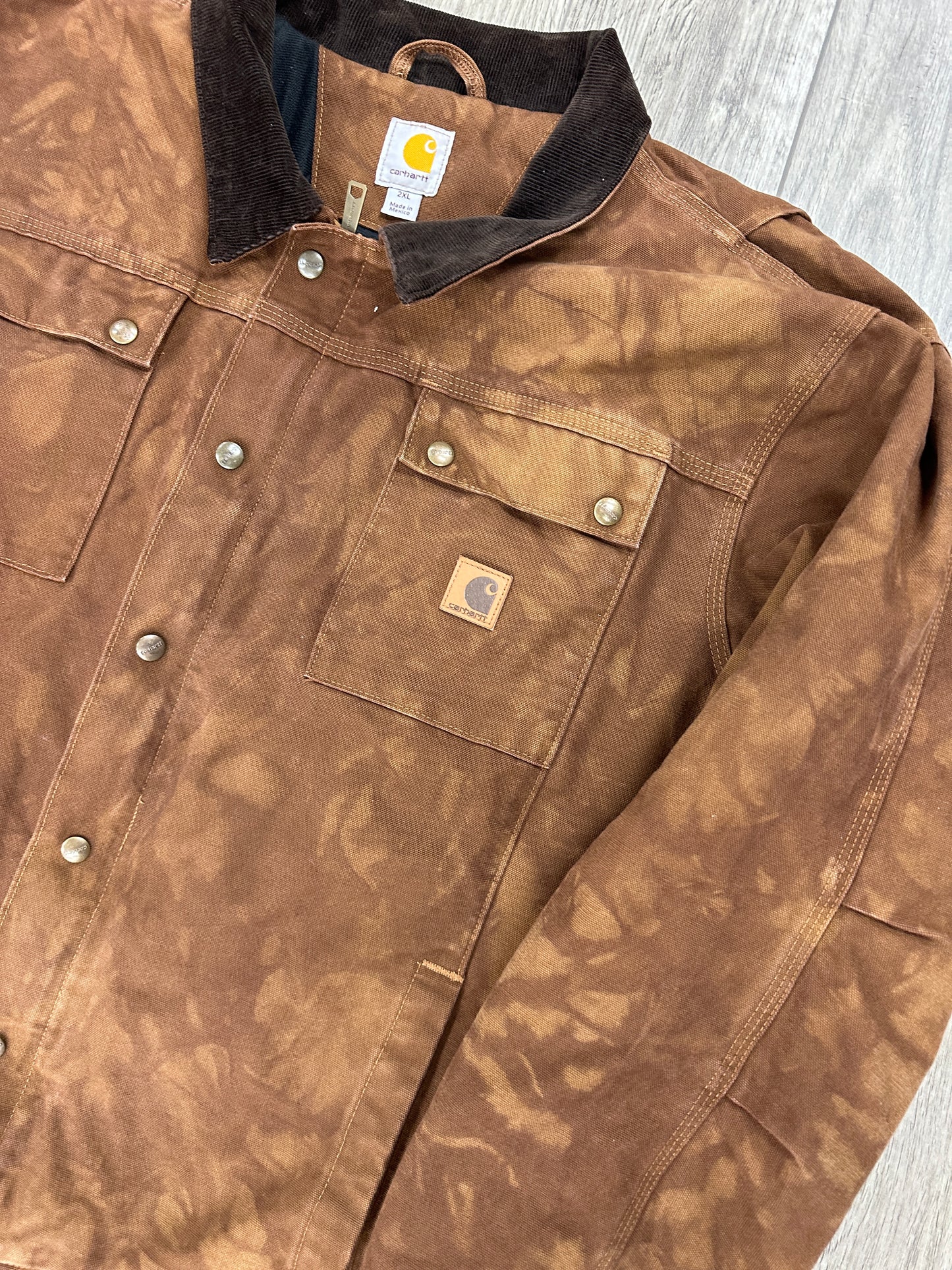 Carhartt Work Jacket Brown Size 2XL