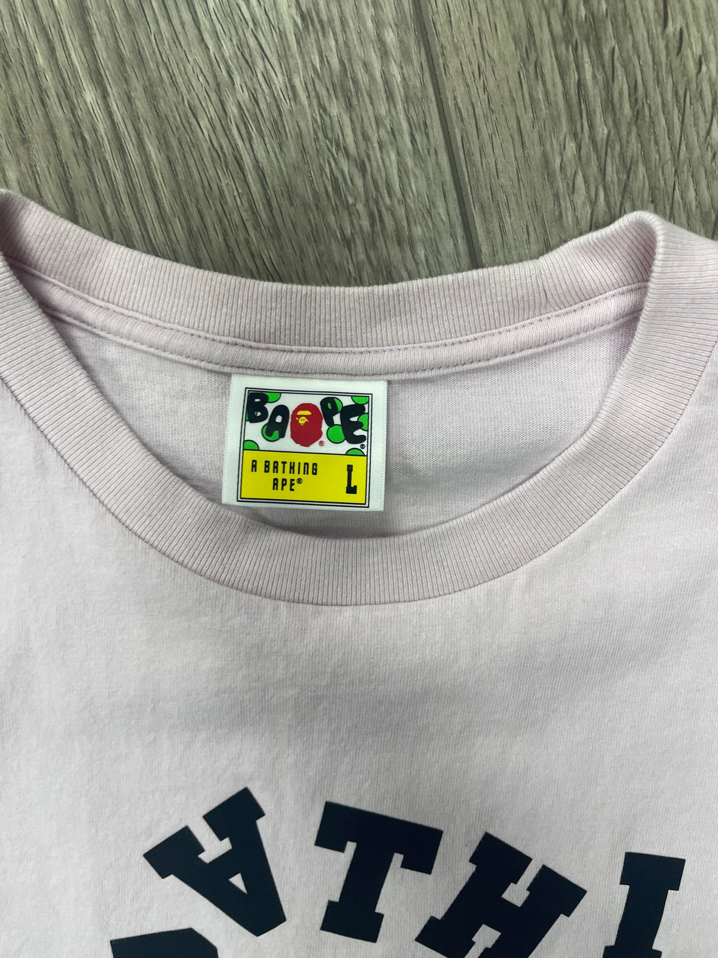 A Bathing Ape Broken College Tee L