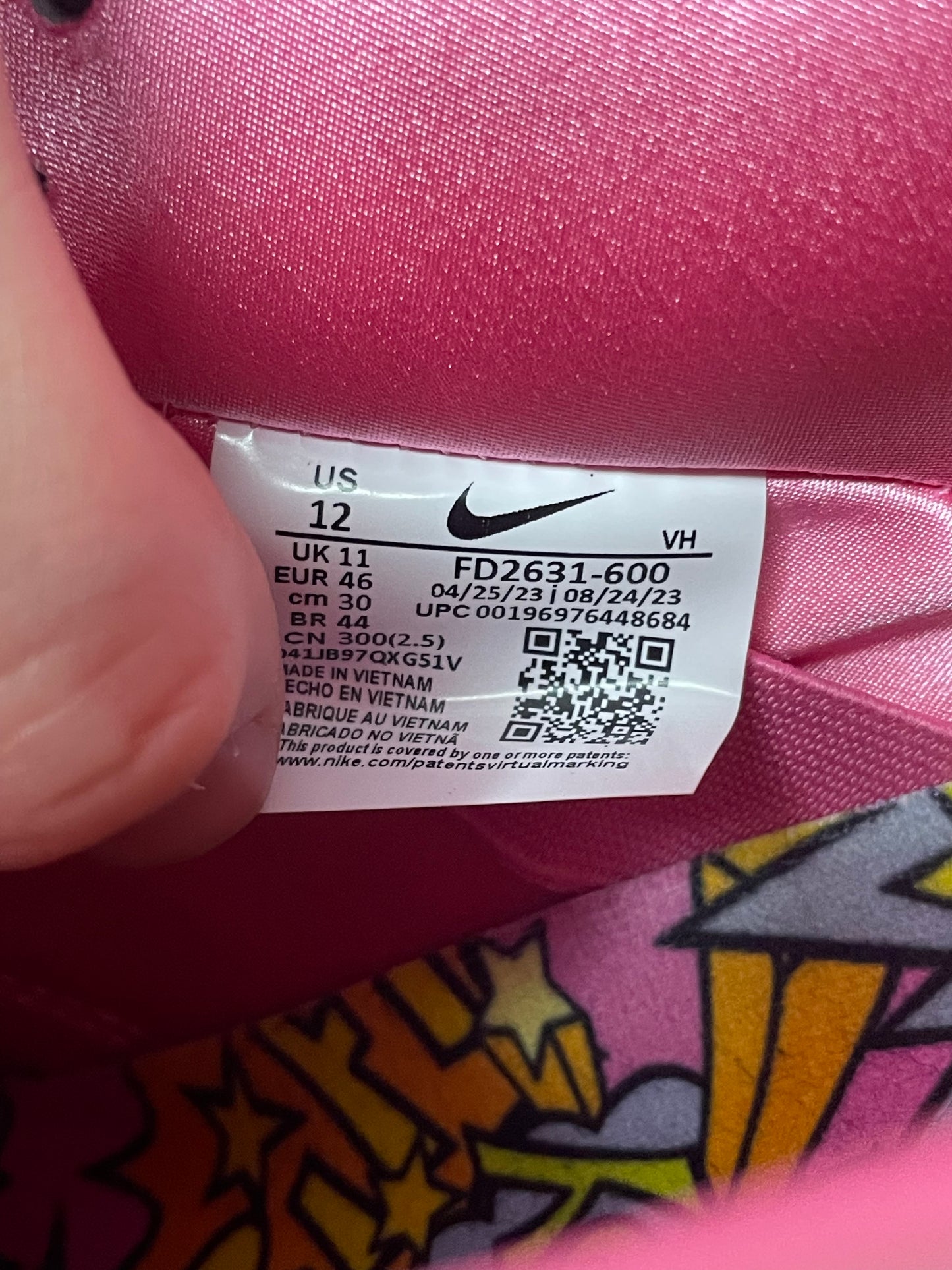 Nike Dunk Low SB Powerpuff Girls Pink Blossom Size 12