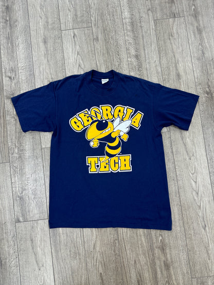 Georgia Tech 90s navy tee Size XL